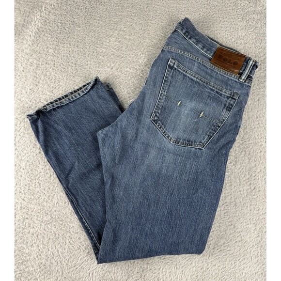 Polo Ralph Lauren Jeans Mens 36x30 Classic 867 Straight Leg Medium Wash Mid Rise - Picture 1 of 10